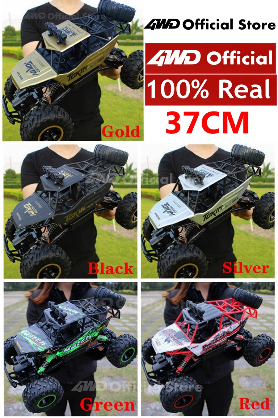 1:16 4WD RC Car With Led Lights Remote Control Cars Buggy Off Road 4x4 Radio Control Alloy Trucks Boys Toys for Children