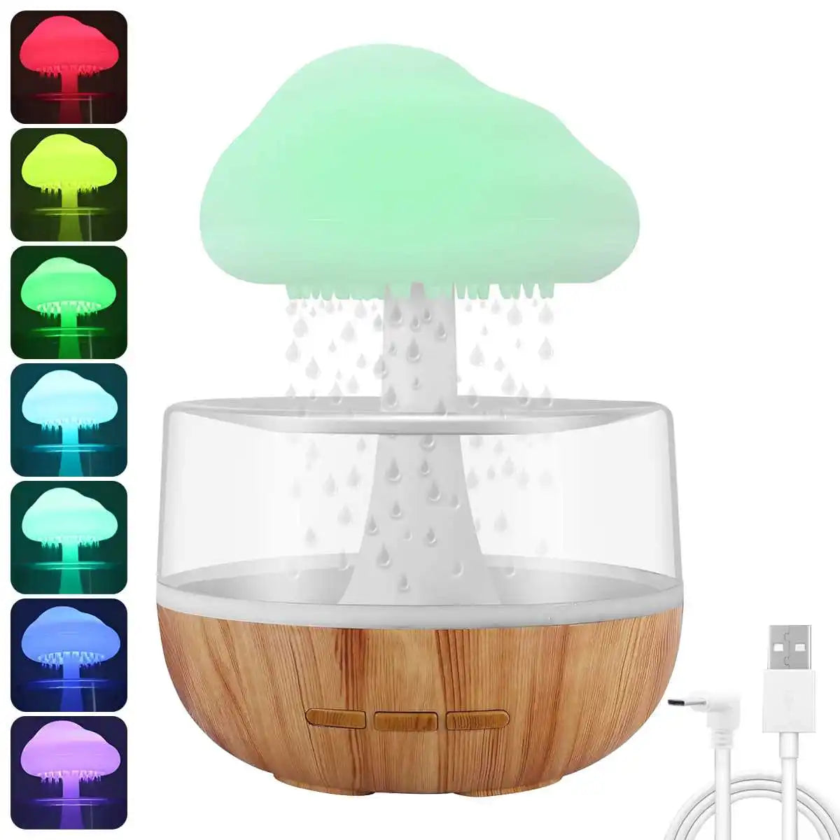 Mini Air Humidifier USB Electric Aroma Diffuser Essential Oil Purifier Aromatherapy Mist Maker Lights For Car Home Bedroom