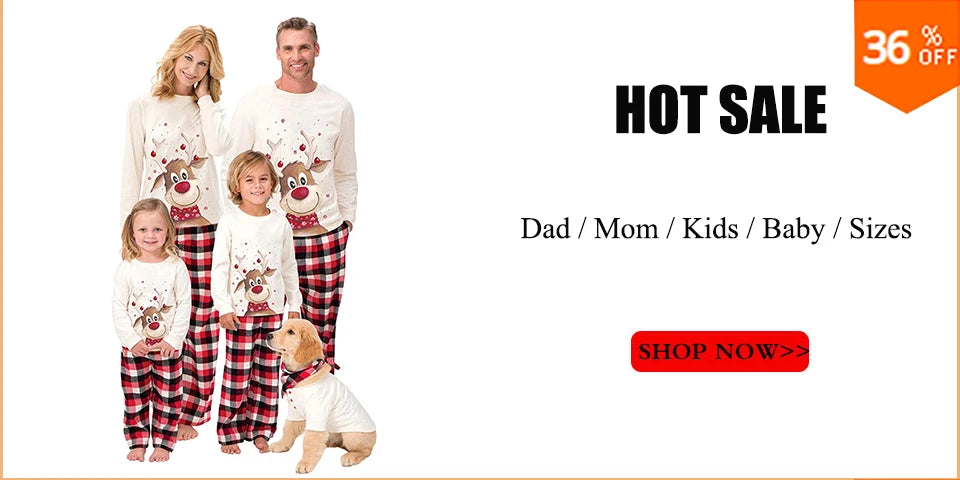 Family Matching Clothes Christmas Pajamas 2024 Mother Kids Baby Pyjamas Set Look Sleepwear Mother And Daughter Father Son Outfit