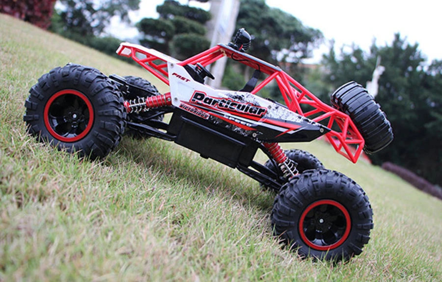 1:16 4WD RC Car With Led Lights Remote Control Cars Buggy Off Road 4x4 Radio Control Alloy Trucks Boys Toys for Children