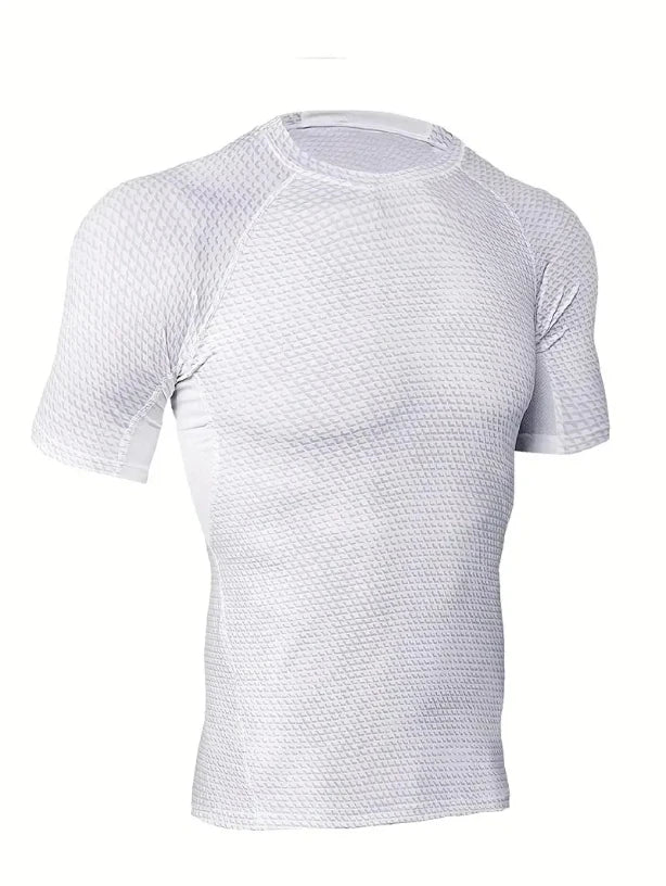 2/1pcs Quick-drying Compression T-shirt for Men - Lightweight and Breathable Sports Shirt for Outdoor Gym, Running, and Fitness