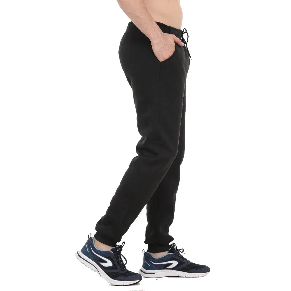 Men's Casual Sweatpants Fleece Sports Pants Unisex Fashion Solid Loose Trousers Streetwear Autumn Winter Jogging Fitness Pants