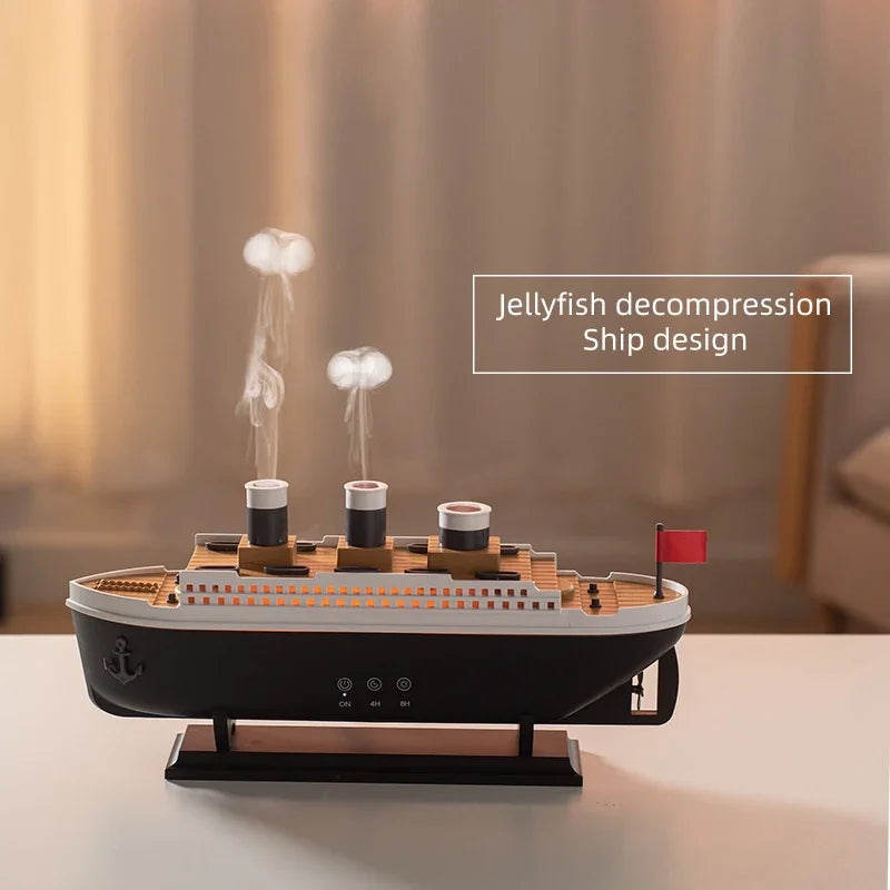 Remote Color Changing Titanic Ship Air Humidifier