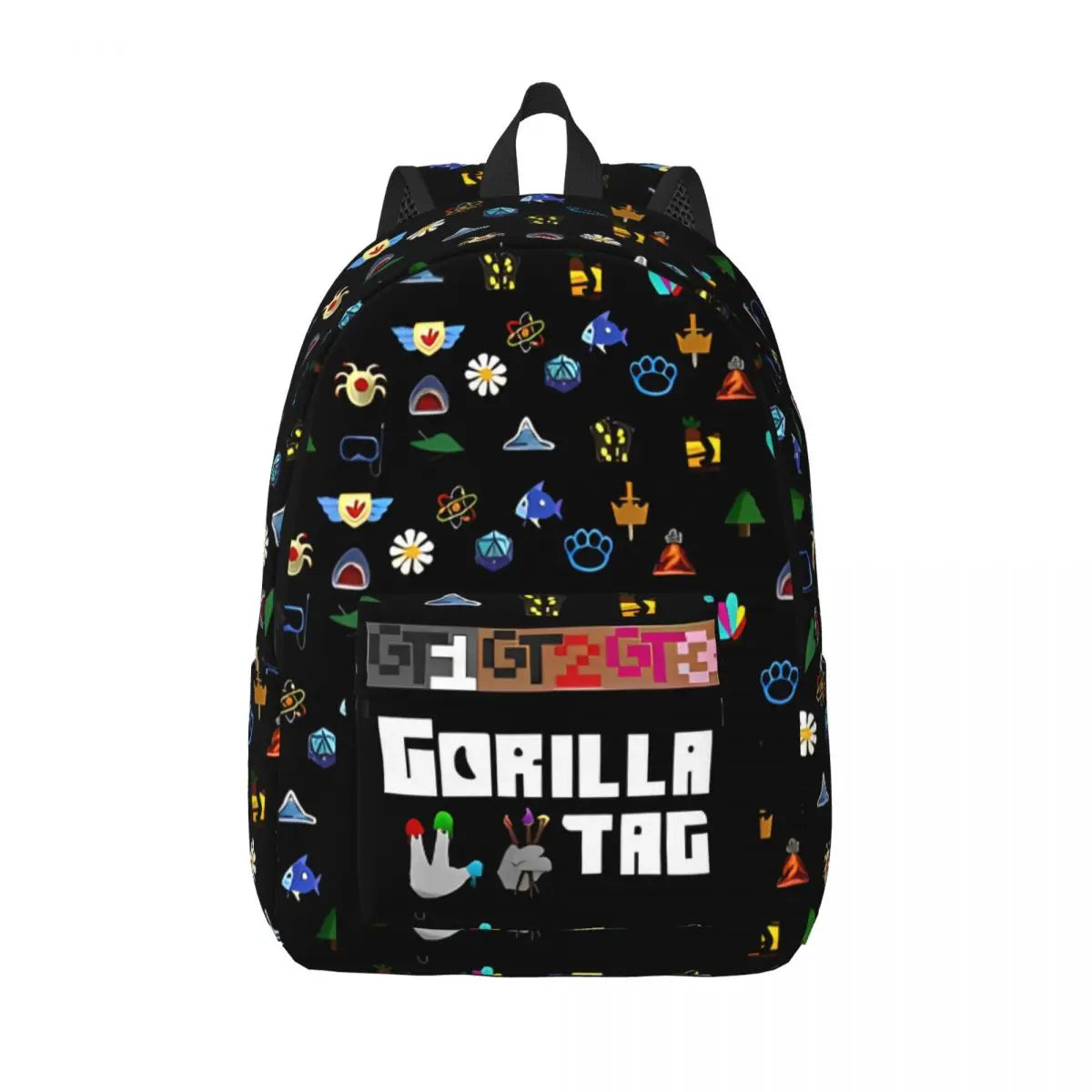 Gorilla Tag VR Gamer Gaming Backpack Boy Girl Kids Student School Bookbag Hot Games Canvas Daypack Preschool Kindergarten Bag