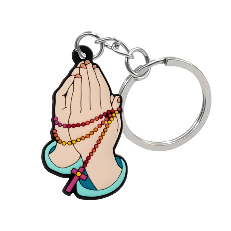 1PCS Religious Series Keychain Cross Bible Keyring Women Men Faithful keyring Room Key Car Key Accessories Kids Friends Key Gift