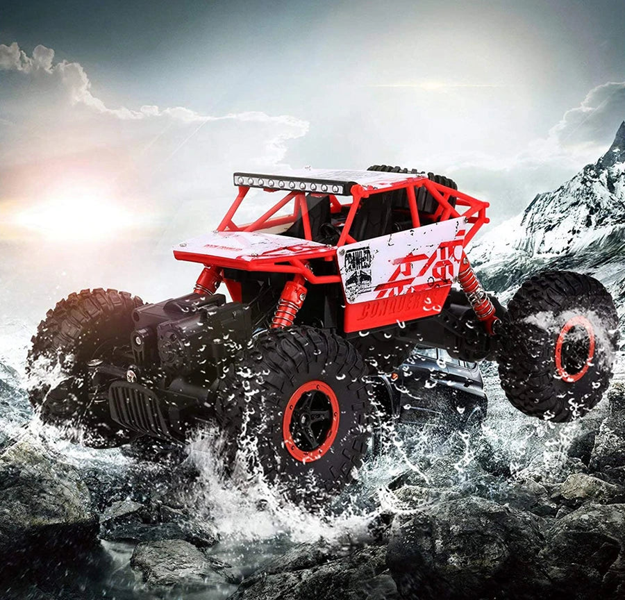 1:16 4WD RC Car With Led Lights Remote Control Cars Buggy Off Road 4x4 Radio Control Alloy Trucks Boys Toys for Children