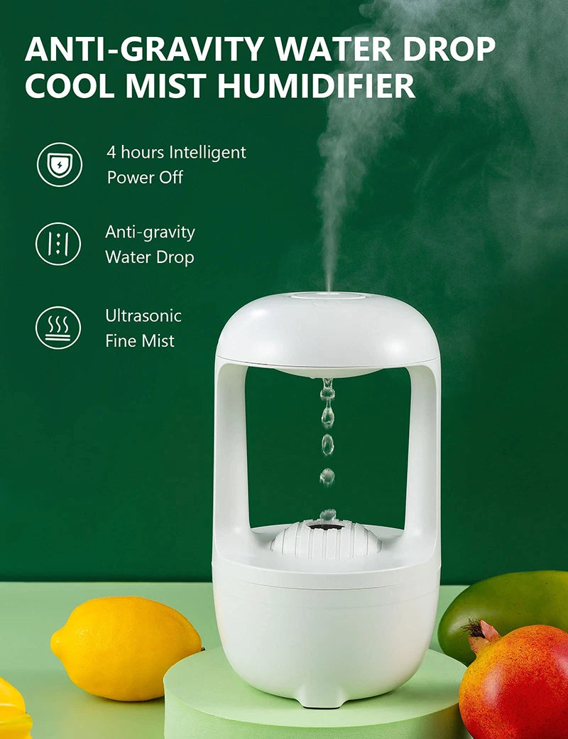 Portable Antigravity Humidifier Anti-gravity Anti Gravity Water Drop Humidifier
