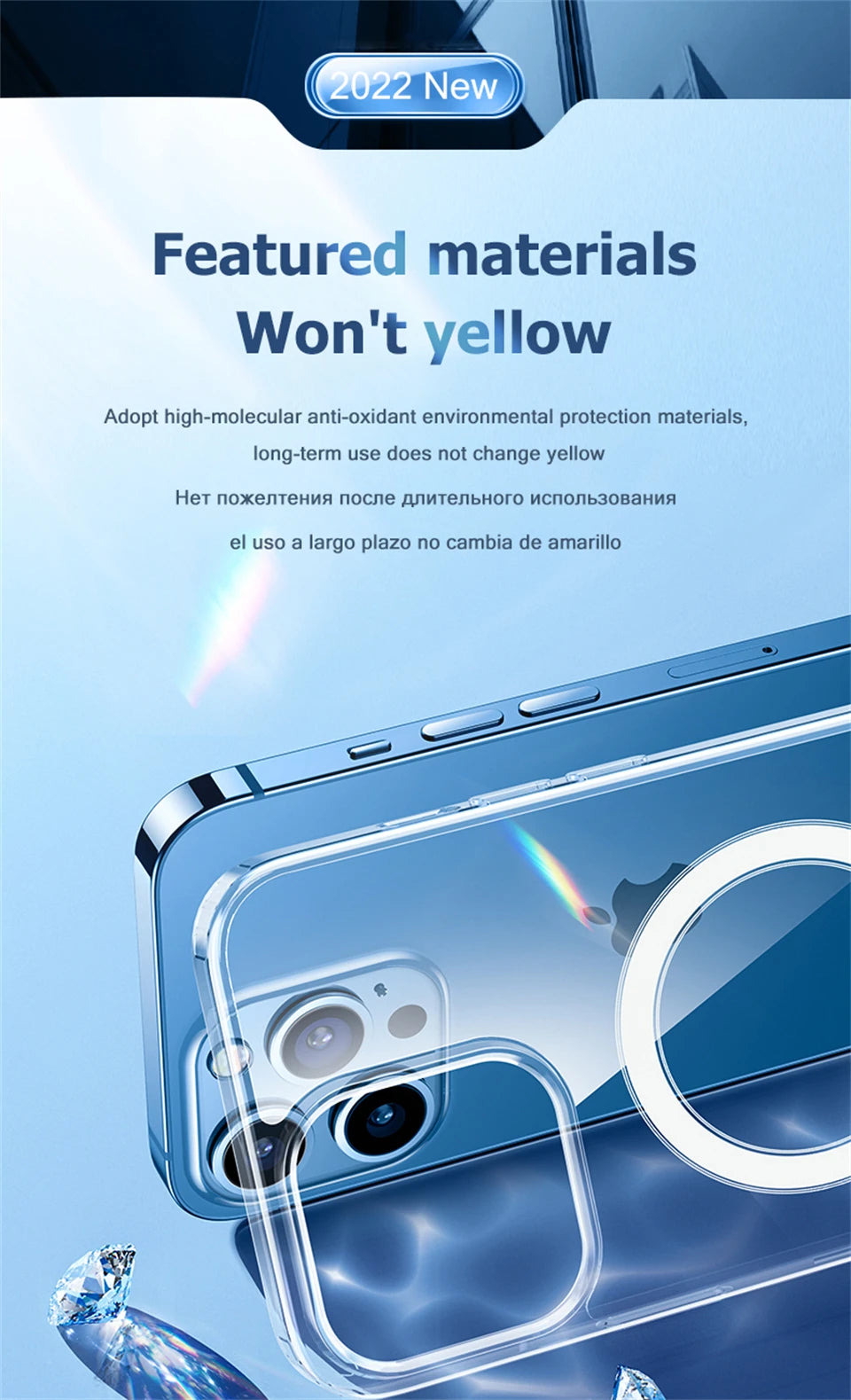 For Magsafe Magnetic Case For iPhone 16 15 11 13 12 14 Pro Max XR X XS 8 Plus Magnetic Wireless Charging Phone Cases Clear Cover